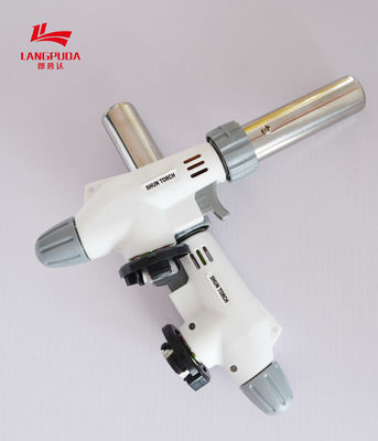 Tocha de soldadura 19.5cm portátil de aço inoxidável do gás