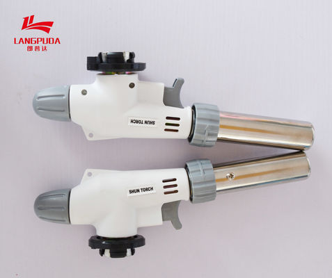 Tocha de sopro de acampamento portátil ultra clara do gás do butano de 19.5cm